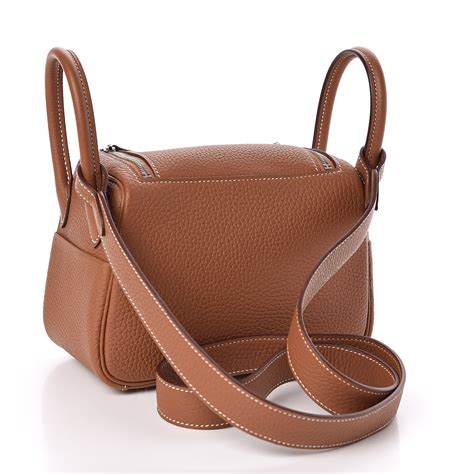 hermes 30cm lindy clemence brown|Lindy II mini bag .